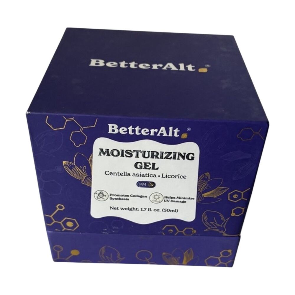 BetterAlt Gel Centella Asiatica Licorice Niacinamide 1.7 fl oz Vegan Moisturizer